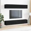 Image de vidaXL Ensemble meuble TV 4 pcs Chêne noir 100 x 30 x 30 cm
