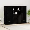 Image de vidaXL Highboard Chêne noir 132 x 35,5 x 103,5 cm Bois d'ingénierie