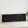 Image de vidaXL Buffet Chêne noir 240 x 33 x 70 cm Bois d'ingénierie