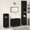 Image de vidaXL Ensemble de mobilier de salle de bain 3 pc Chêne noir