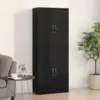 Image de vidaXL Armoire Murale 2 pc Chêne noir 69,5 x 34 x 90 cm