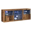 Image de vidaXL Buffet LED Bois ancien 181,5 x 37 x 67 cm Bois d'ingénierie
