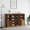 Image de vidaXL Buffet LED Bois ancien 163 x 37 x 100 cm Bois d'ingénierie