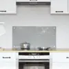 Image de vidaXL Crédence de cuisine Gris clair 80 x 40 cm verre trempé