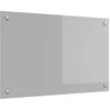 Image de vidaXL Crédence de cuisine Gris clair 80 x 50 cm verre trempé, Crédence en verre moderne, résistante à la chaleur, style chic, facile à installer, parfaite pour votre cuisine