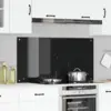 Image de vidaXL Crédence de cuisine Noir 120 x 60 cm verre trempé
