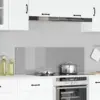 Image de vidaXL Crédence de cuisine Gris clair 120 x 40 cm verre trempé