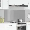 Image de vidaXL Crédence de cuisine Gris clair 120 x 60 cm verre trempé