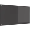 Image de vidaXL Crédence de cuisine Gris foncé 110 x 60 cm verre trempé