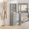 Image de vidaXL Haut Armoire Sonoma gris 40 x 41 x 135 cm Bois d'ingénierie