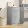 Image de vidaXL Buffet Gris béton 40 x 41 x 75 cm Bois d'ingénierie