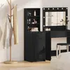 Image de vidaXL Haut Armoire Chêne noir 41 x 40 x 135 cm Bois d'ingénierie