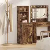 Image de vidaXL Haut Armoire Chêne fumé 41 x 40 x 135 cm Bois d'ingénierie