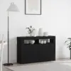 Image de vidaXL Buffet Chêne noir 116 x 30 x 75 cm Bois d'ingénierie