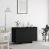 Image de vidaXL Buffet Noir 120 x 41 x 75 cm Bois d'ingénierie