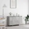 Image de vidaXL Buffet Gris béton 120 x 41 x 75 cm Bois d'ingénierie