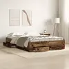 Image de vidaXL Cadre de lit Bois Ancien 140 x 190 cm Bois d'ingénierie