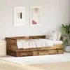 Image de vidaXL Lit d'appoint Bois Ancien 90 x 200 cm Bois d'ingénierie