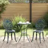 Image de vidaXL Ensemble bistro de jardin 3 pcs Vert Aluminium