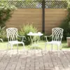 Image de vidaXL Chaise de jardin 2 pcs Blanc 53 x 51 x 88,5cm Aluminium