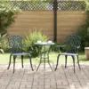 Image de vidaXL Chaise de jardin 2 pcs Vert 53 x 51 x 88,5cm Aluminium