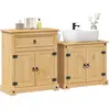 Image de vidaXL Ensemble de meubles salle de bain 2 pcs Corona bois pin massif