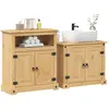 Image de vidaXL Ensemble de meubles salle de bain 2 pcs Corona bois pin massif