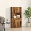Image de vidaXL Haut de Buffet Bois ancien 80 x 33 x 150 cm Bois d'ingénierie