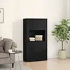 Image de vidaXL Haut Armoire Chêne noir 80 x 33 x 150 cm Bois d'ingénierie