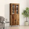 Image de vidaXL Haut Armoire 2 pc Bois ancien 69,5 x 34 x 180 cm