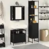 Image de vidaXL Ensemble de mobilier de salle de bain 3 pcs Chêne noir