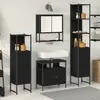 Image de vidaXL Ensemble de mobilier de salle de bain 4 pcs Chêne noir