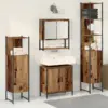 Image de vidaXL Ensemble de mobilier de salle de bain 4 pc Marron