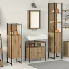 Image de vidaXL Ensemble de mobilier de salle de bain 4 pcs chêne artisanal