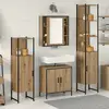 Image de vidaXL Ensemble de mobilier de salle de bain avec étagère 4 pcs Marron