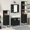 Image de vidaXL Ensemble de mobilier de salle de bain 4 pcs Chêne noir