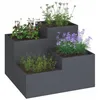 Image de Jardinière de jardin vidaXL Anthracite Plastique 100 x 100 x 60 cm