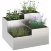 Image de vidaXL Jardinière de jardin Acier inoxydable 100 x 100 x 60 cm