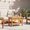 Image de vidaXL Table d'appoint Huile Naturelle 70 x 40 x 45 cm