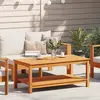 Image de vidaXL Table d'appoint Huile Naturelle 110 x 55 x 45 cm