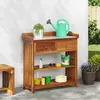 Image de vidaXL Armoire de jardin Naturel 93 x 41,5 x 98cm Bois d'Acacia Massif