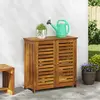 Image de vidaXL Armoire de jardin Naturel 90 x 40 x 90cm Bois d'Acacia Massif