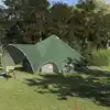 Image de vidaXL Tente Teepee 9 personnes Vert et gris 600 x 600 x 347 cm