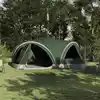 Image de vidaXL Tente familiale 10 personnes Vert et gris 460 x 430 x 214 cm
