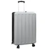 Image de vidaXL Valise avec verrouillage Argent 50 x 30 x 76 cm Plastic ABS | parfait pour les week-ends et les courts séjours, protège tes affaires des éclaboussures,