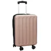 Image de vidaXL Valise doré rose 34 x 23 x 55.5 cm Plastic ABS | Parfait pour des escapades express et des week-ends, Protège ton matériel des éclaboussures, Avec des roues super fluides