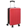 Image de vidaXL Valise avec verrouillage Rouge 43 x 27 x 66 cm Plastic ABS | Parfait pour les escapades ou les voyages de dernière minute , Protège tes affaires des éclaboussures ,