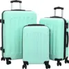 Image de vidaXL Valise 3 pcs Vert menthe 50 x 31 x 78 cm Plastic ABS