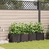 Image de vidaXL Cache-pot de jardin 4 pcs Marron 160 x 40 x 37,5 cm Plastique