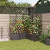 Image de vidaXL Cache-pot de jardin 5 pcs Marron 120 x 120 x 142 cm Plastique